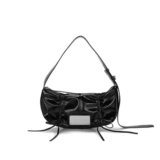 Сумка на одно плечо с бантиком, сумка подмышку, Южная Корея, на шнурках