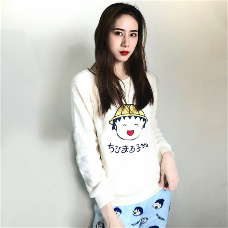 Mùa thu đông nữ đồ ngủ flannel nữ mùa đông san hô nhung ngọt ngào phiên bản Hàn Quốc của những chú mèo KT dễ thương có thể mặc pijama nam