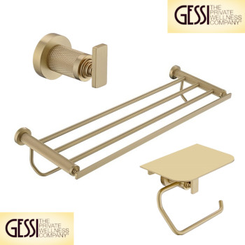 Italy jieshi all-copper bathroom hardware pendant set basin towel rack toilet paper rack toilet brush bath towel rack