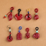 Натуральная природная руда, защитный амулет, пряжка, подвеска, аксессуары, цвета киновари