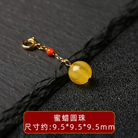 Маленькие капли бусин из пчелиного воска