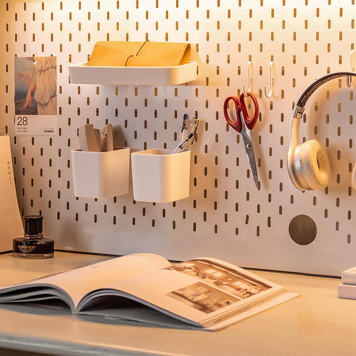 Suitable for Aigole study table IKEA hole board