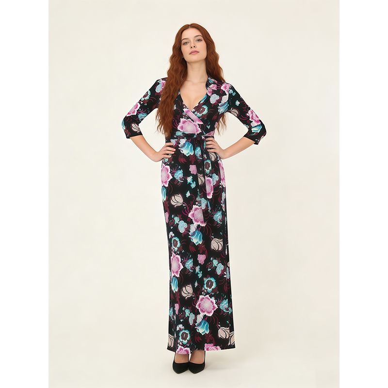 Aesth Wrap Dress Extra Long
