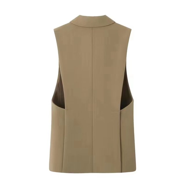 Spring 2024 New Style Suit Vest Women's High-quality Versatile Spring and Autumn Loose Sleeveless Waistcoat Suit Jacket