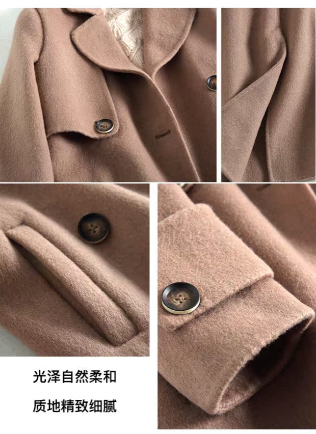 Áo khoác cashmere hai mặt thủ công cao cấp Albaka alpaca Áo hai mặt Y03 áo bò nữ đẹp
