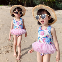Children's Swimsuit Girl Korea Cute Girl Skirt Swimsuit Baby One-Piece Kid Princess Bikini Swimsuit