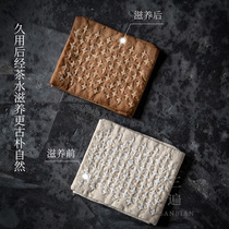 Japanese handmade cotton linen tea towel Tea cloth Water absorption thickened Zen tablecloth Tea ceremony tea table Tea table rag small special