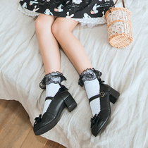 The Ambassador of Magic) Day Lace Lace Lolita Short Socks Cotton Girl JK College Wind