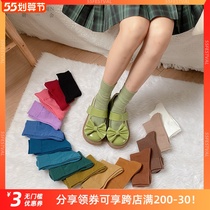 First edition of the day Faculty JK uniforms cute and colorful mid-cylinder heaps Sox Sox students 100 hitch academy wind candy color