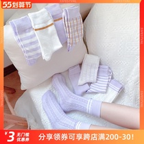 The matching of the Zig ~ JK middle cylinder cotton socks uniform girl pure cotton 100 hitch students high help the four seasons slim fit