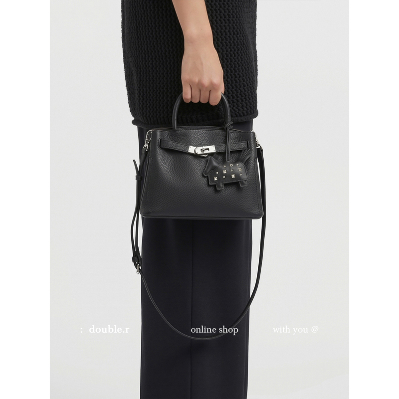 Original·Xiaorui Liangbao Lychee-Patterned Soft Leather Tote Bag for Women 2026 New Model Handbag and Crossbody Bag