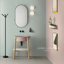 Six-Bay macarons tile toilet floor tiles 600x1200 wall tiles kitchen matte kitchen molandi solid color