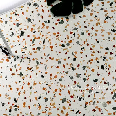 Liubei terrazzo dressing room floor tile bathroom toilet toilet balcony tile antique tile non-slip floor tile