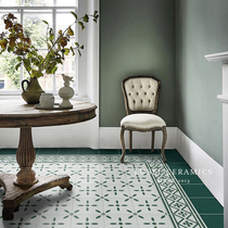 Nordic Retro Green Small Flower Brick 200X200 Wall Brick Mesh Red Toilet Flower Slice Tile Kitchen Floor Tile Balcony