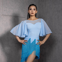 YES national standard dance modern dance ballroom dance clothes practice clothes tops for women new fashion large swing sleeves jumpsuit YD162