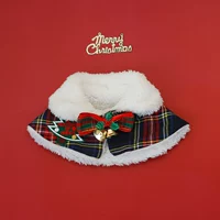 Рождественский шаль Инглуна [Рождественские листья] [Синее дно]