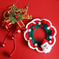 Красный плетеный чокер для пожилых людей, со снежинками