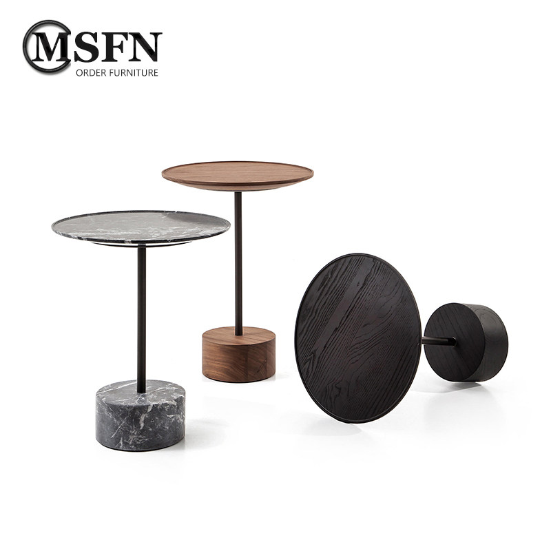 Masfino Norse minimalist designer Cassina living room bedside coffee table side table marble sofa side few