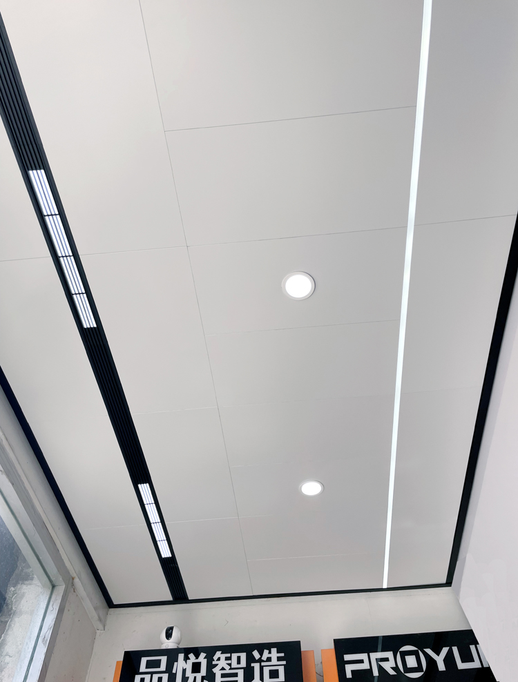 Integrated ceiling aluminium buckle plate 30 * 60 * 300 * 600 Composition Cuisine balcony overhanging ceiling Ceiling Parquet LARGE PLATE SUSPENDED CEILING