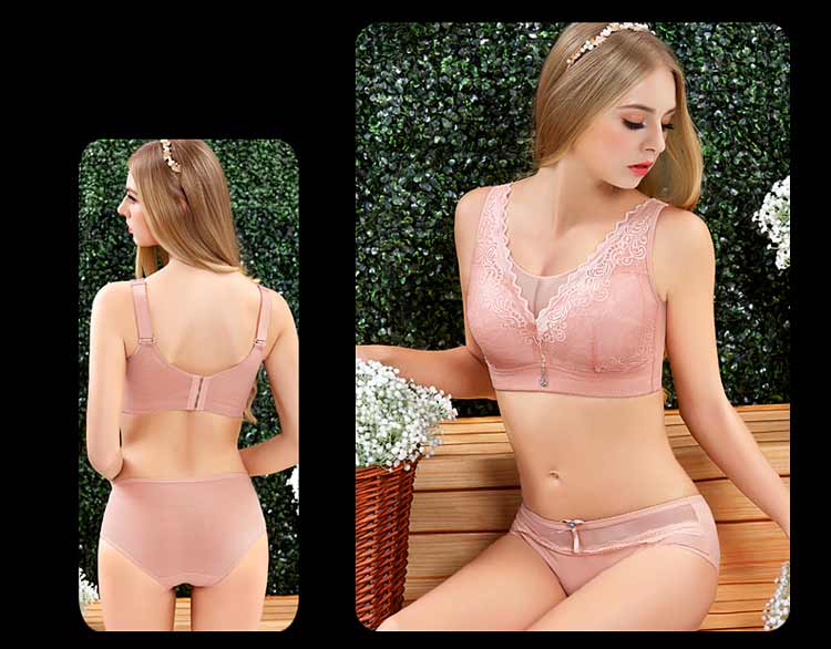 Không vòng thép, không bọt biển, cúp lớn, áo ngực tập hợp, XL siêu mỏng, cúp đầy đủ, sự ra đời của đồ lót màu đỏ, mm béo đồ lót big size cho người béo