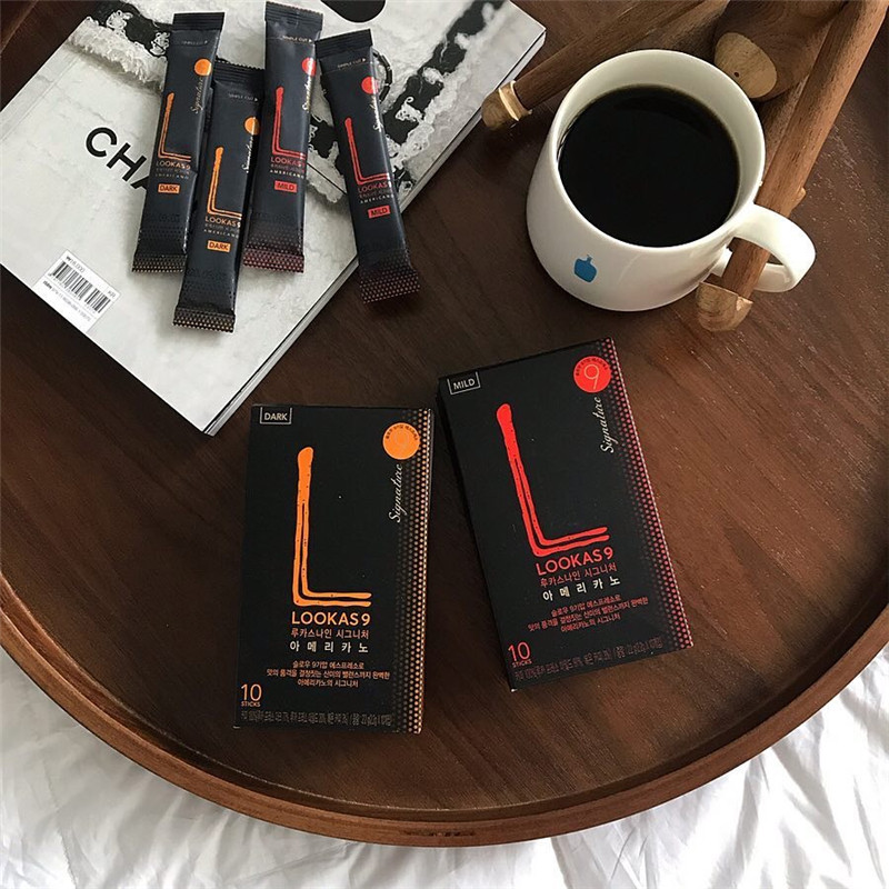 South Korea imported snacks Nanyang Lookas9 Deep medium baked 0 Fat Low-carb Sugar-free Americano