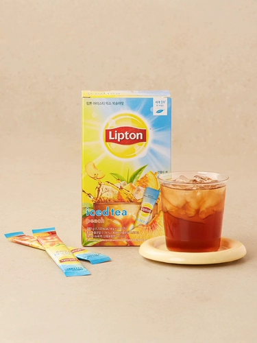 Оригинальный импортный из Южной Кореи Lipton, персик, лимон, лед, черный чай, растворимый чайный порошок холодного заваривания, летний ледяной напиток