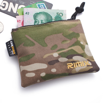 RIMIX Outdoor Commuter Army Meme Tactical Zero Wallet Coin Bag Multifunction Portable Key Bag Wallet Wallet