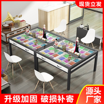 Painting Table Fine Art Table Handwork Table Painting Room Table Kindergarten Class Chairs Glass Tutoring Training Table Clothing Design Table