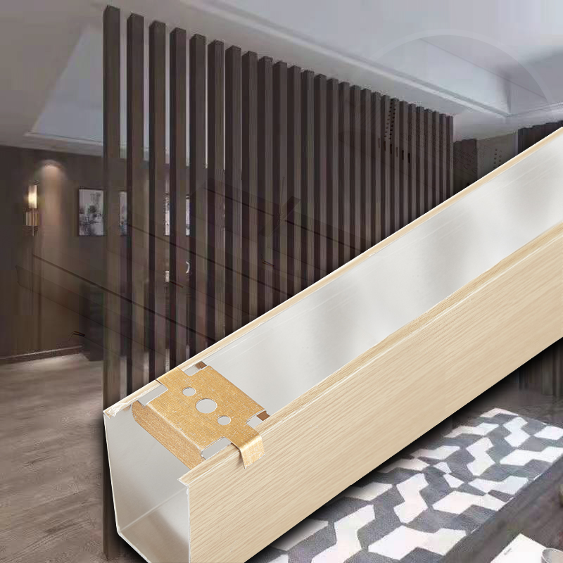 Concealed buckle for aluminum square pass suspended ceiling