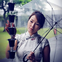 Water diversion chain rain Bell Temple courtyard red copper Japanese eaves rain chain drainage link rainwater artifact falling water rain chain