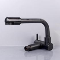 Column basin single cold faucet mop pool faucet household balcony concealed switch valve into wall faucet