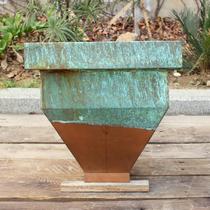 European-style copper rain leak real shot European-style falling water system garden decoration eaves collector falling water bucket pipe fittings