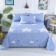 100% cotton cũ vải thô khăn trải giường gối đặt bộ ba mảnh duy nhất 1,5 / 1,8 / 2m giường vải mùa hè mát bộ ga trải giường everon