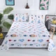 100% cotton cũ vải thô khăn trải giường gối đặt bộ ba mảnh duy nhất 1,5 / 1,8 / 2m giường vải mùa hè mát bộ ga trải giường everon
