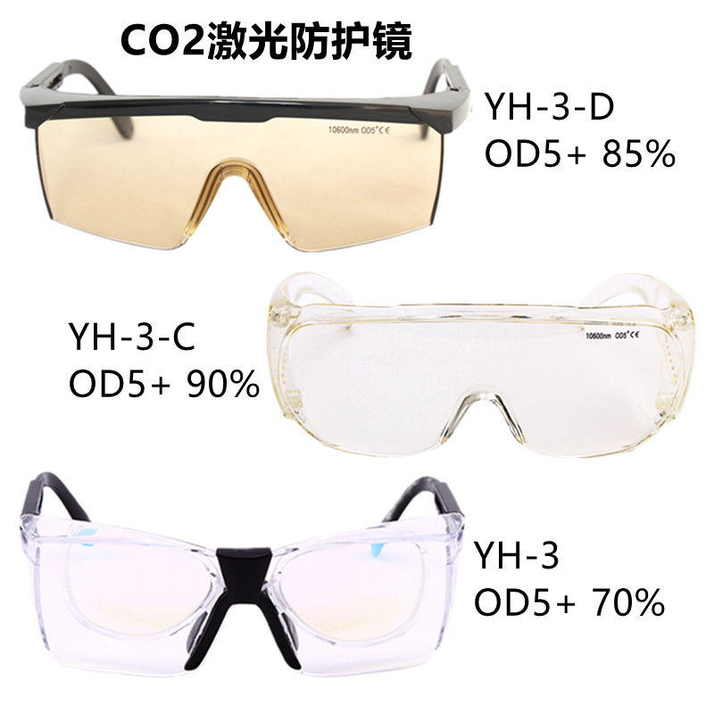 10 6um 10600nm CO2 CO2 dioxide laser cutting machine for engraving machine goggle protection YH-3 series