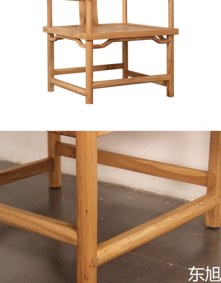 Old Elm cổ mới Trung Quốc đồ nội thất không có vòng tròn ghế chính thức mũ ghế trà bàn trà ghế gỗ rắn ghế ăn giải trí ghế zen ghế - Nội thất văn phòng bàn làm việc gấp gọn