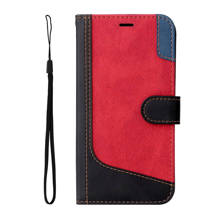 Synthetic Leather Wallets Folio Flip Card Holder Two Tone S24, S24 Plus, S24 Ultra, S23, S23 Plus, S23 Ultra, S22, S22 Plus