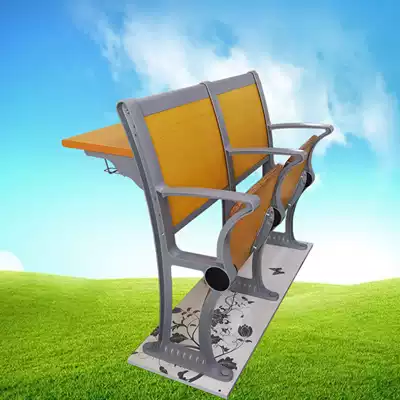 Factory direct supply aluminum alloy ladder classroom chair auditorium chair desk chair with armrest