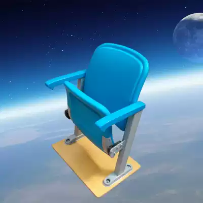 Hollow blow-molded row chair-ladder classroom row chair table and chair-spring return position-plastic handrail-5 years warranty