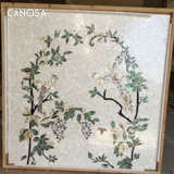 Каноша натуральная раковина резного крыльца фоновая европейская виноградная лоза, гостиная, зарегистрированная загадка мозаики