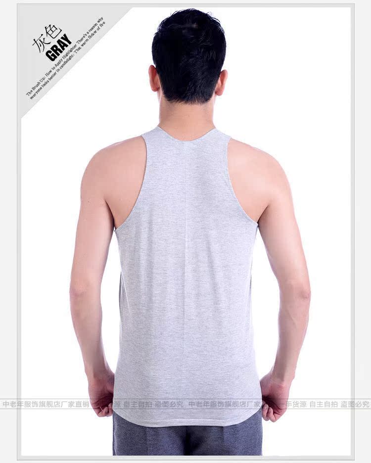 Áo sơ mi nam trung niên cotton thấm mồ hôi tuổi trung niên áo lót thể thao