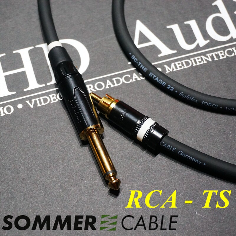 German Sumer SOMMER STAGE 22 RCA turns TRS audio line Lotus to turn 6 5 large two core signal lines