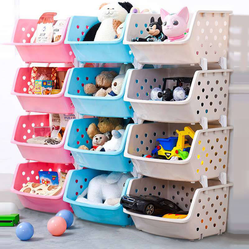 Children's toy storage rack box cabinet classification artifact baby rack multi-layer baby bookshelf finishing large storage