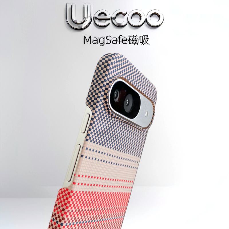 【Uecoo Original】Google Pixel9 Phone Case Suitable for Pixel8Pro Magnetic Charging Kevlar Texture New Ultra-Thin Anti-Drop Protective Case Men's Model Suitable for Google