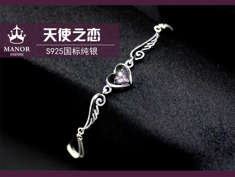 925 sterling silver bracelet Hàn Quốc phiên bản của các đơn giản ladies bạn gái sinh viên bracelet Sen cá tính món quà sinh nhật cho bạn gái