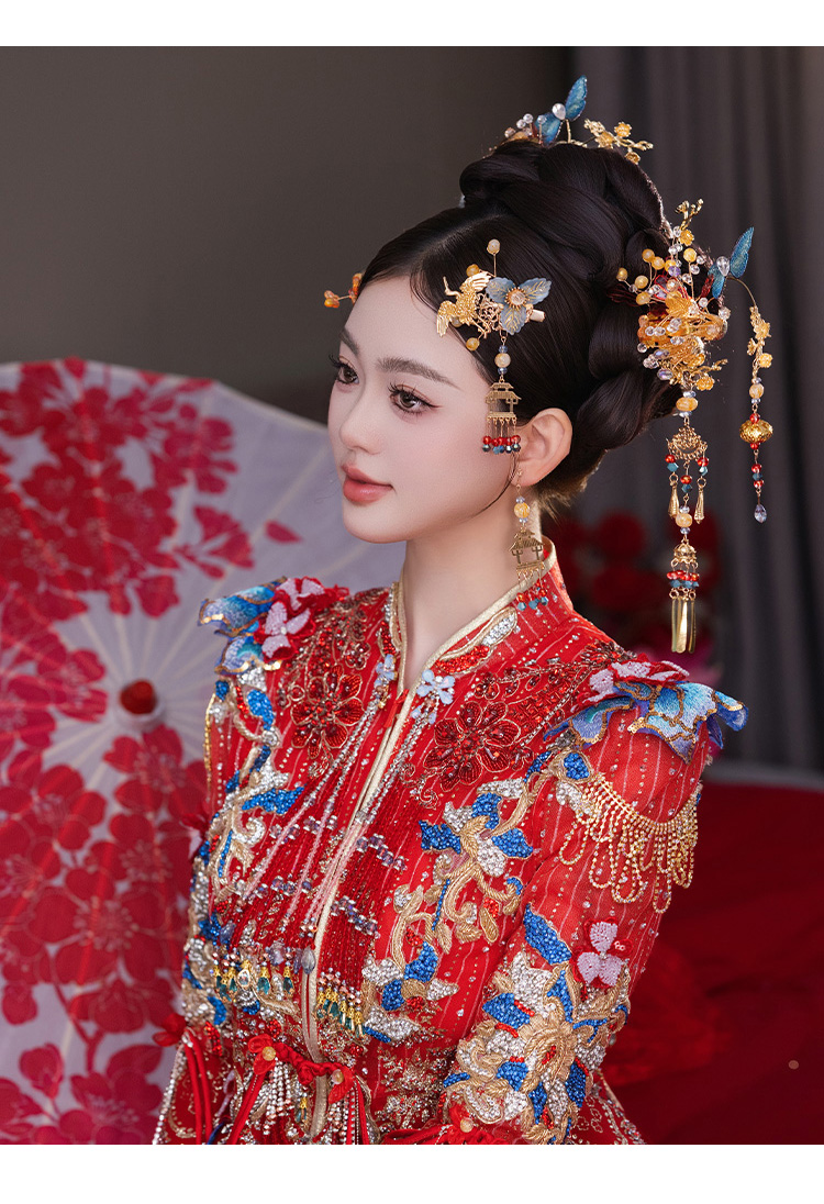 刺繍漢服 中華服 チャイナ服 撮影 演奏会 花火会 パーティー