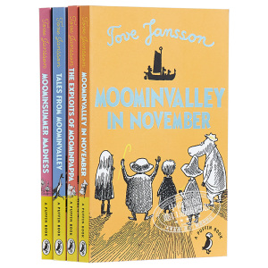 姆明谷传奇5-8 Moominland 4册 姆米小肥肥 Tove Jansson 儿童插图文学故事套装 中小学生读物 英文原版 7-12岁【中商原版】