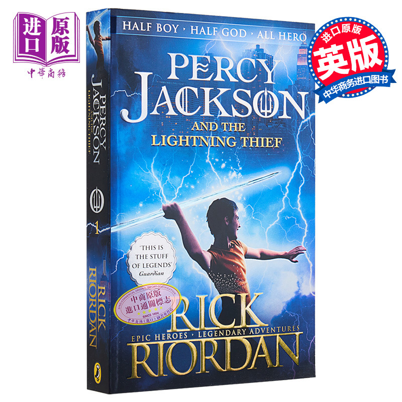 Percy Jackson 1 Percy Jackson and the Lightning Thief English Original Version Percy Jackson and the Lightning Thief Rick Riordan Fantasy【Zhongshang Original Edition】