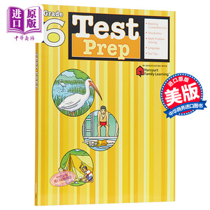 Flash Kids预测卷 6年级 英文原版 Test Prep Grade 6 练习册 美国教材教辅工具书 Harcourt Family Learning 家庭英文学习