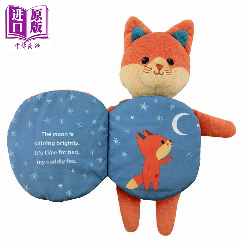 BABY BASICS Мой милый лисёнок Мягкая тканевая книга для малышей, кукольная книга, обнимающий маленький лисёнок, английское оригинальное издание, импортированная книга, детская кукольная книга, рассказовая книга [Оригинал Zhongshang]